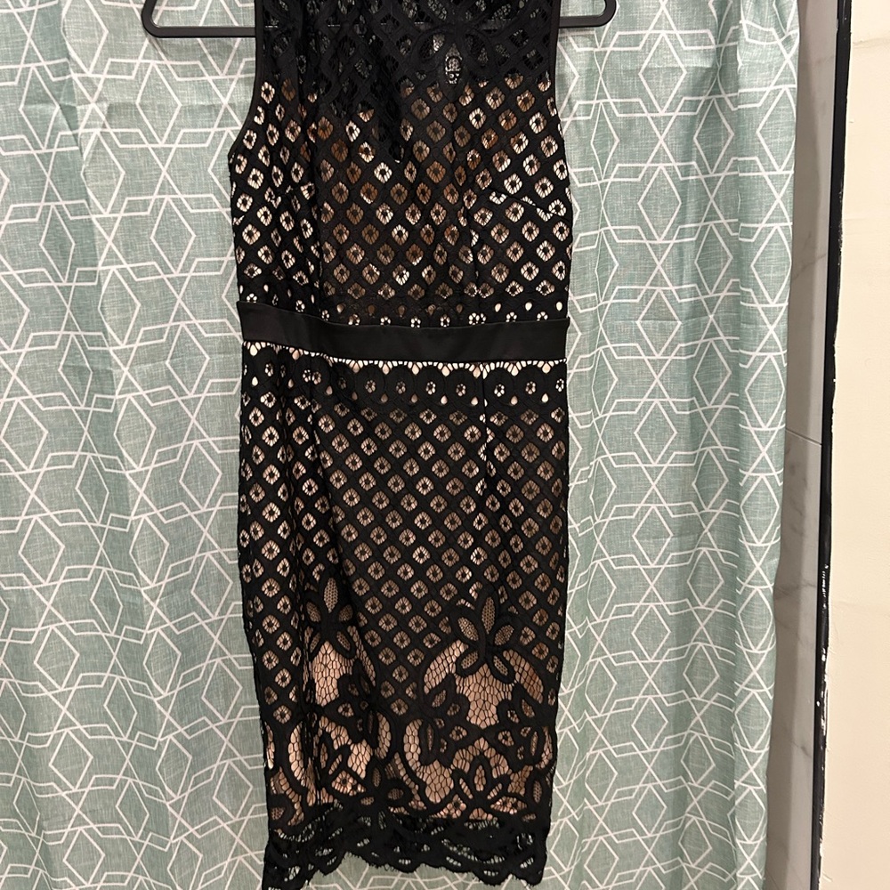 Elegant Black Lace Dress